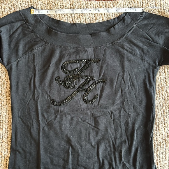 Tommy Hilfiger Y2K Beaded TH logo, 3/4 sleeve top (Sz. S) - Picture 15 of 15
